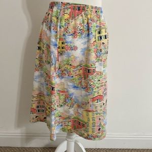 NWOT Koret Travel Scene Skirt